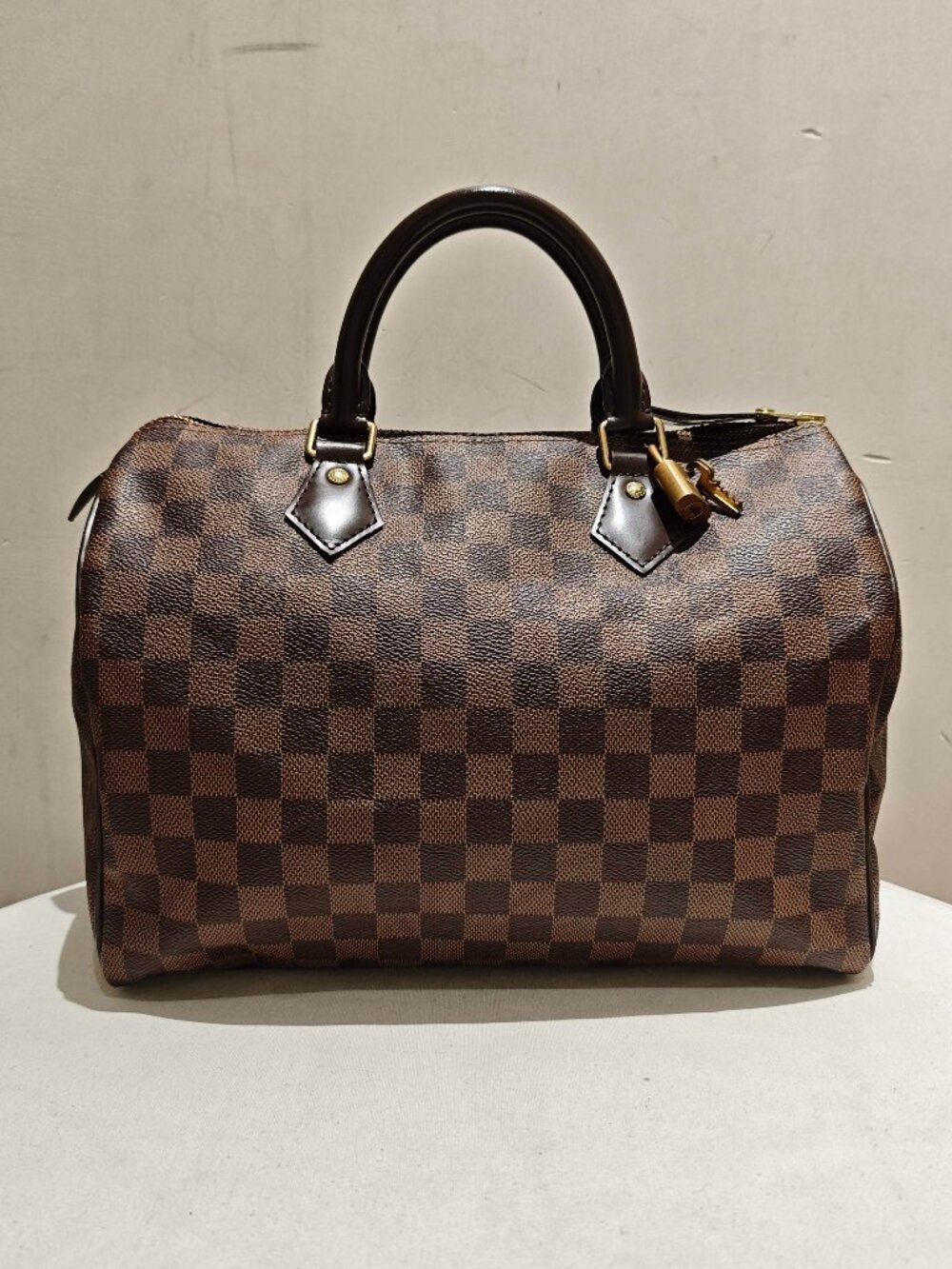 Louis Vuitton Damier Ebene Speedy 30 Handbag